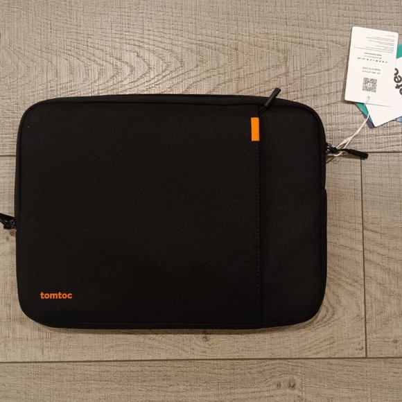 Tomtoc Protective Laptop Sleeve, Water Resistant Case, Black - Picture 1 of 3
